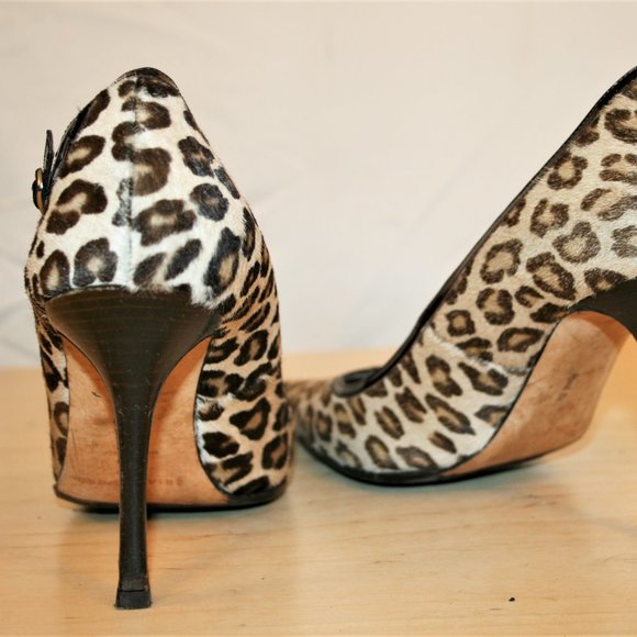 Brian Atwood Animal Print Stiletto Heels - Picture 5 of 6